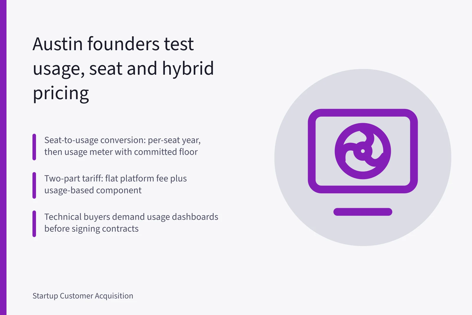 Card on Austin tech pricing experiments: seats, usage meters, platform fees. Why Austin's tech scene tests innovative pricing models