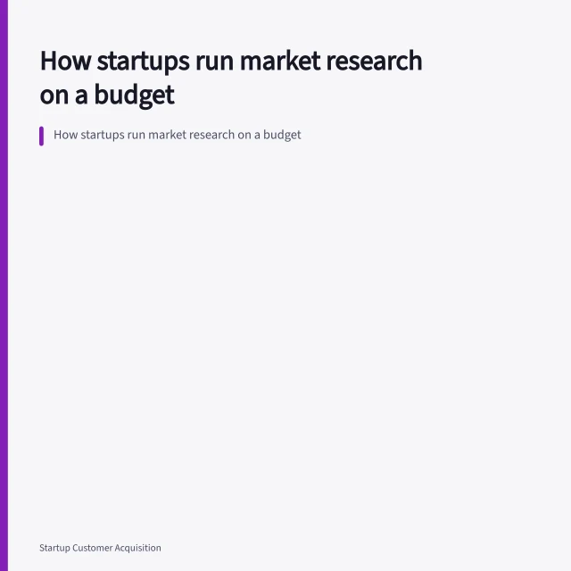 How startups run market research on a budget. How startups run market research on a budget